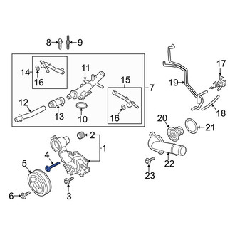 Lincoln OE - Lower Engine Water Pump Bolt