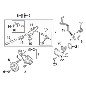 Lincoln OE - Engine Coolant Pipe Bolt