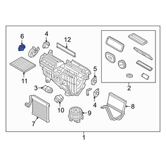 Lincoln OE - HVAC Air Inlet Door Actuator