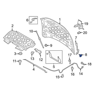 Lincoln OE - Hood Hinge Bolt