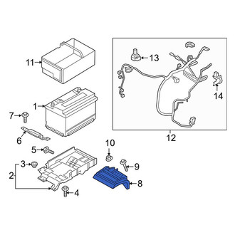 Lincoln OE - Battery Tray Bracket