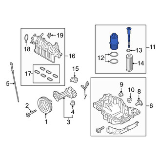 Lincoln OE - Engine Oil Filter Housing