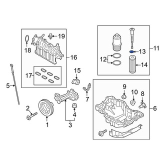 Lincoln OE - Engine Oil Filter Element O-Ring