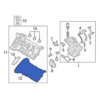 Lincoln OE - Right Inner Engine Valve Cover Gasket