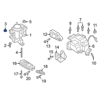Lincoln OE - Engine Mount Nut