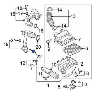 Lincoln OE - Engine Air Intake Hose Screw
