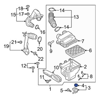 Lincoln OE - Lower Air Filter Housing Insulator