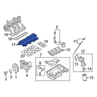 Lincoln OE - Lower Engine Intake Manifold