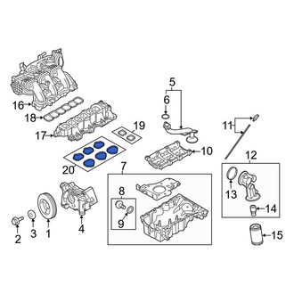 Lincoln OE - Lower Engine Intake Manifold Gasket