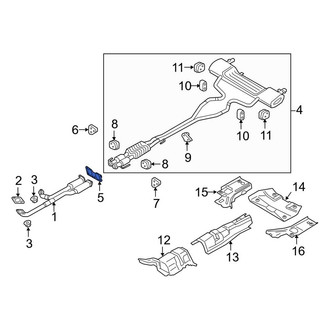 Lincoln OE - Exhaust Muffler Gasket