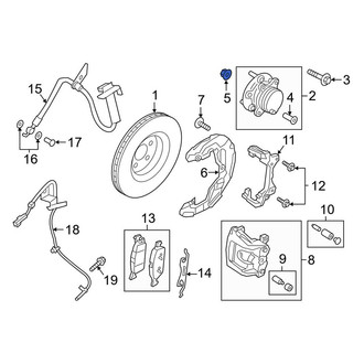 Lincoln OE - Front CV Joint Nut