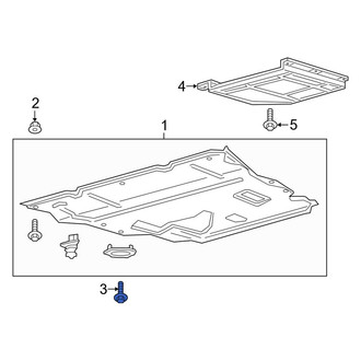 Lincoln OE - Floor Pan Splash Shield Screw