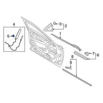 Lincoln OE - Wheel Arch Molding Clip