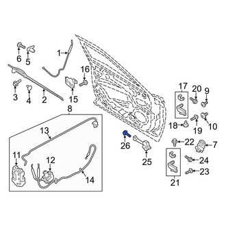 Lincoln OE - Door Check Bolt