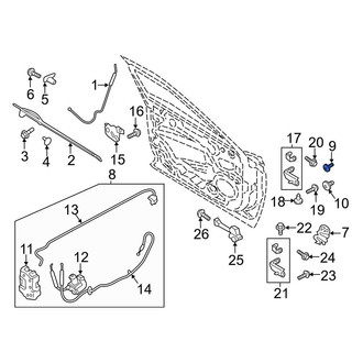 Lincoln OE - Door Latch Bolt