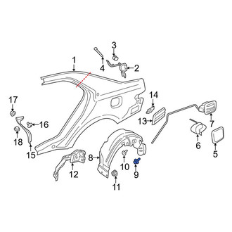 Lincoln OE - Floor Pan Heat Shield Clip