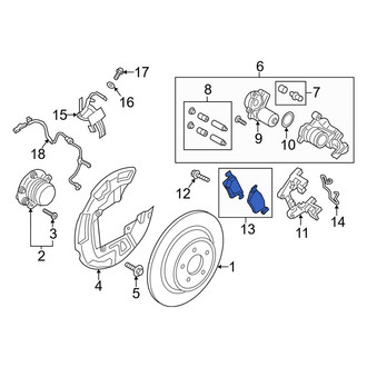Lincoln OE - Rear Disc Brake Pad Set