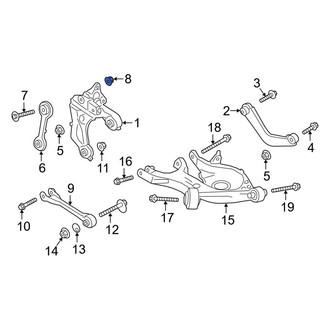 Lincoln OE - Suspension Integral Link Nut