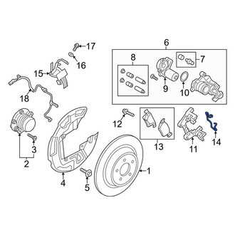 Lincoln OE - Front Disc Brake Anti-Rattle Clip