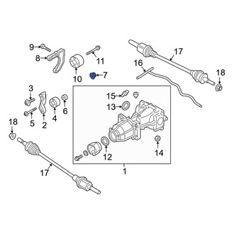 Lincoln OE - Differential Housing Nut