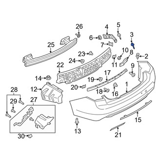 Lincoln OE - Outer Bumper Cover Screw