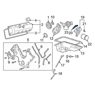 Lincoln OE - Engine Oil Filter Adapter Gasket
