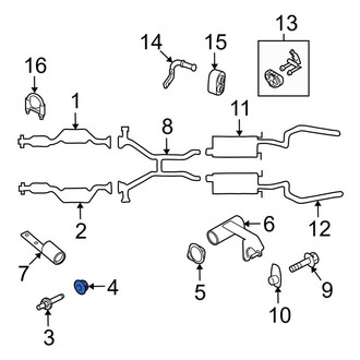 Lincoln OE - Front Exhaust Pipe Nut
