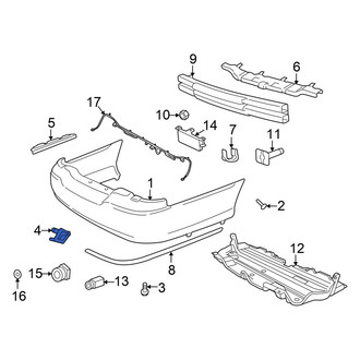 Lincoln OE - Radiator Support Air Deflector Clip