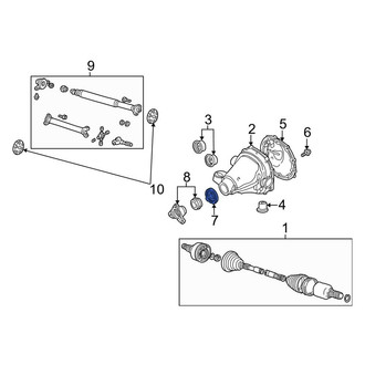 Lincoln OE - Rear Differential Pinion Seal