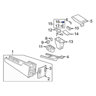 Lincoln OE - Rear Right 12 Volt Accessory Power Outlet Housing