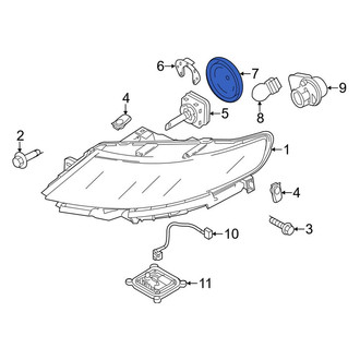 Lincoln OE - Front Headlight Bulb Cap