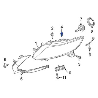 Lincoln OE - Headlight Rivet