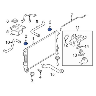 Lincoln OE - Upper Radiator Insulator