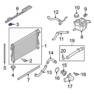Lincoln OE - Lower Radiator Insulator