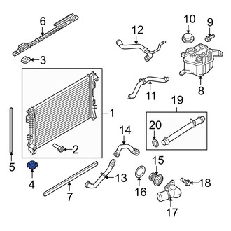 Lincoln OE - Lower Radiator Insulator
