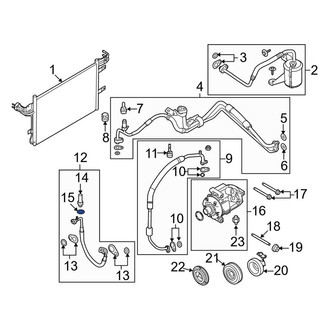Lincoln OE - A/C High Side Charging Adapter Seal