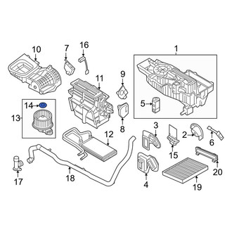 Lincoln OE - HVAC Blower Motor Wheel Clip