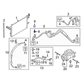 Lincoln OE - A/C Service Valve Core