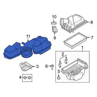 Lincoln OE - Engine Air Intake Hose