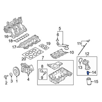 Lincoln OE - Engine Oil Filter Adapter Stud