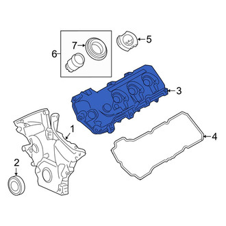 Lincoln OE - Left Engine Valve Cover