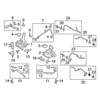 Lincoln OE - Turbocharger Coolant Line Washer