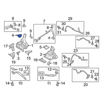 Lincoln OE - Rear Left Catalytic Converter Gasket