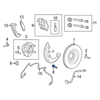 Lincoln OE - Brake Dust Shield Bolt