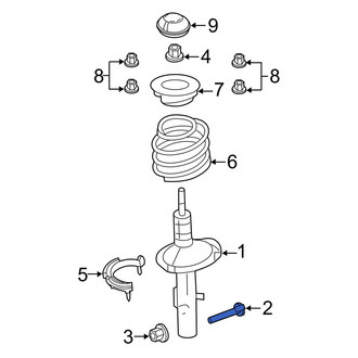 Lincoln OE - Front Lower Suspension Strut Bolt