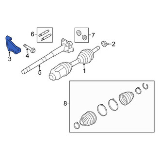 Lincoln OE - CV Intermediate Shaft Bracket