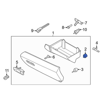 Lincoln OE - Front Glove Box Door Bumper