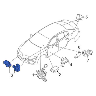 Lincoln OE - Rear Air Bag Impact Sensor