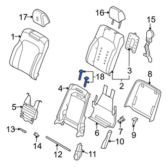 Lincoln OE - Rear Right Headrest Guide