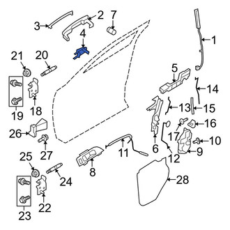 Lincoln OE - Front Left Exterior Door Handle Cover